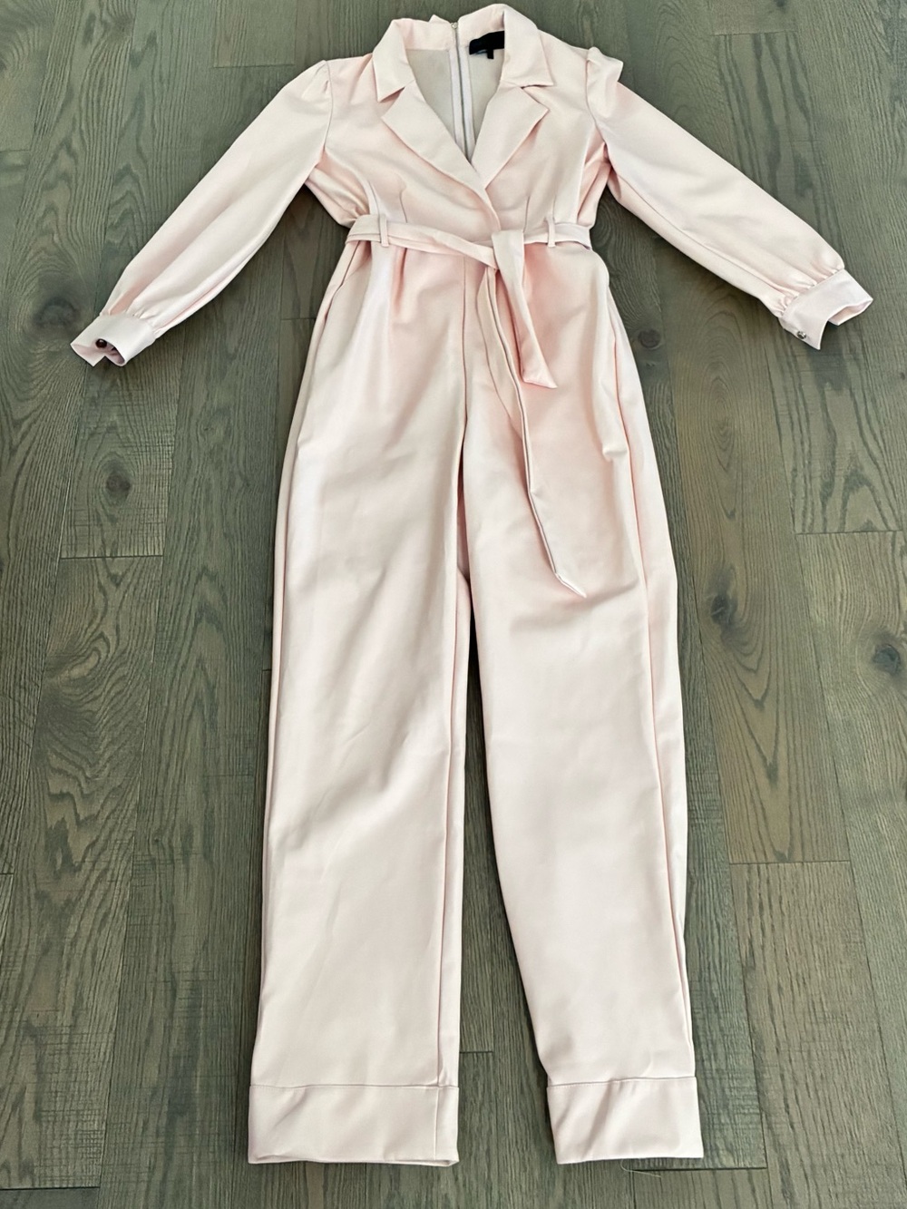 Kendall & Kylie Blush Pink Tailored Wrap Jumpsuit - Picture 12 of 14